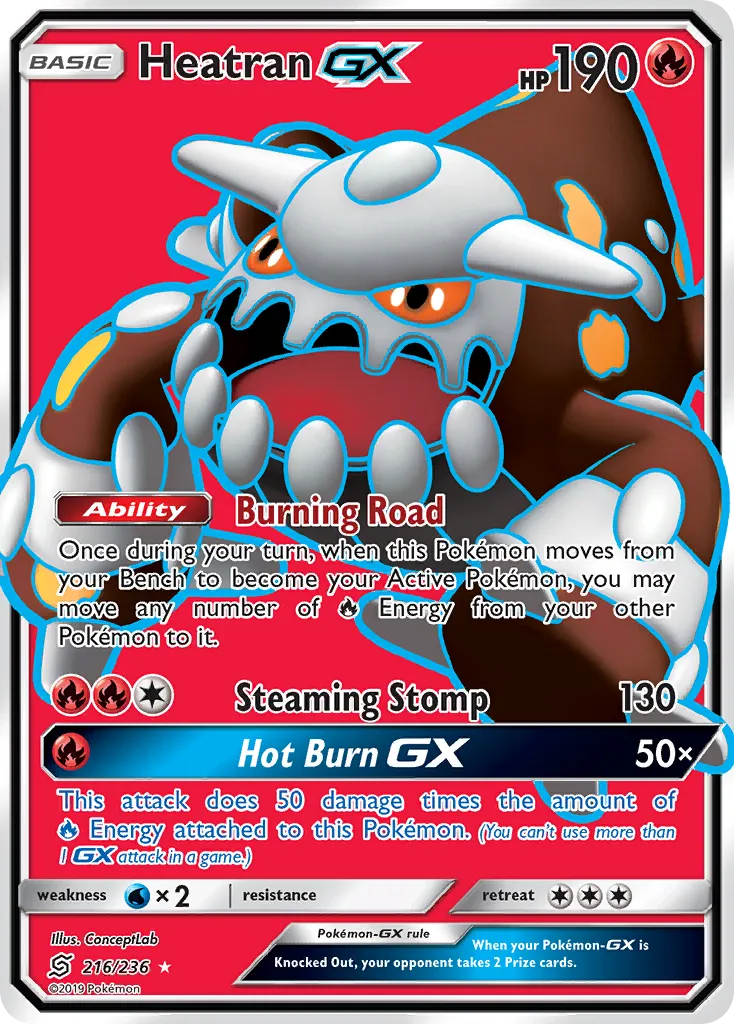 Heatran GX — SM - Unified Minds — Pokemon