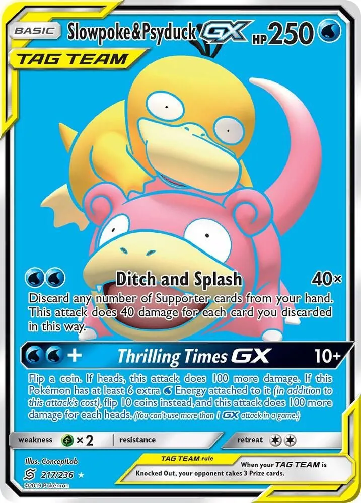 Slowpoke & Psyduck GX — SM - Unified Minds — Pokemon