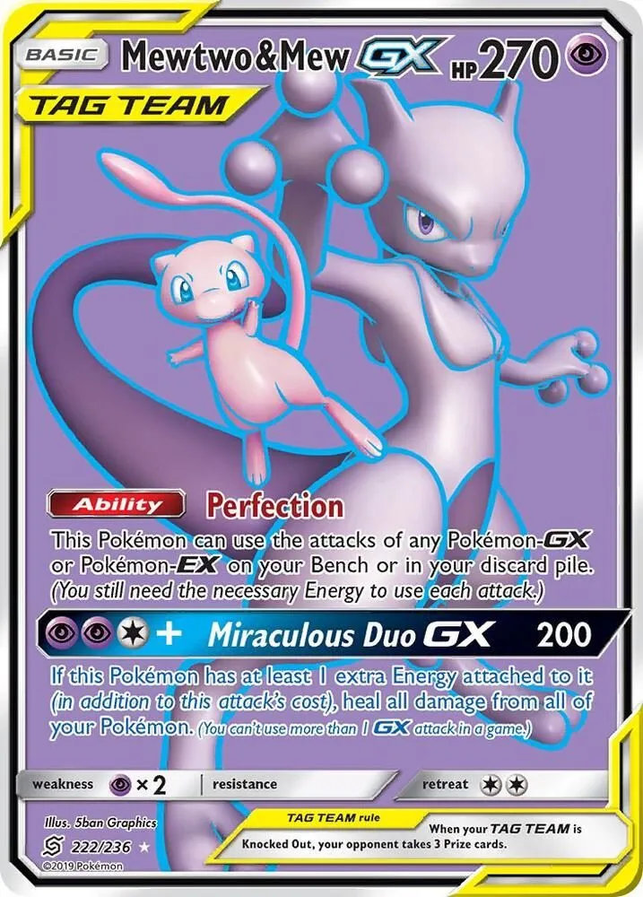 Mewtwo & Mew GX — SM - Unified Minds — Pokemon
