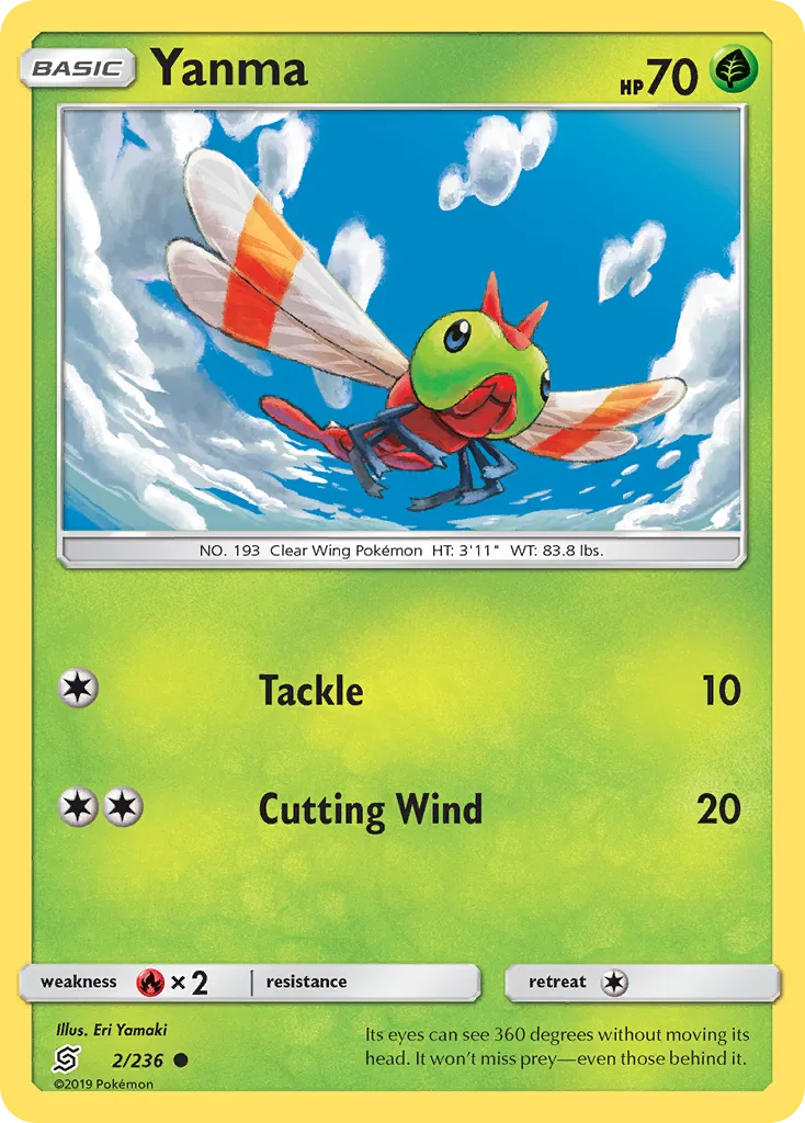 Yanma — SM - Unified Minds — Pokémon