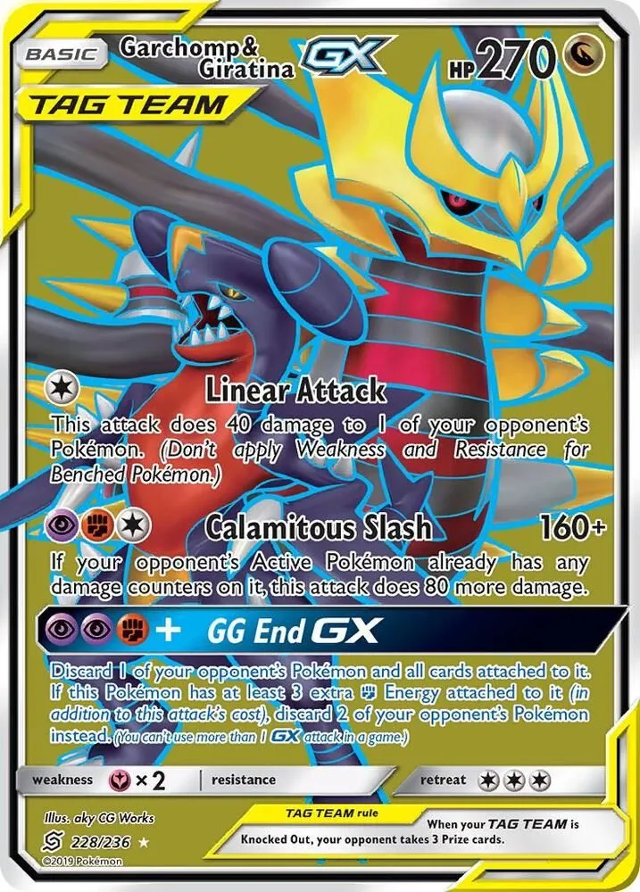 Garchomp & Giratina GX — SM - Unified Minds — Pokemon