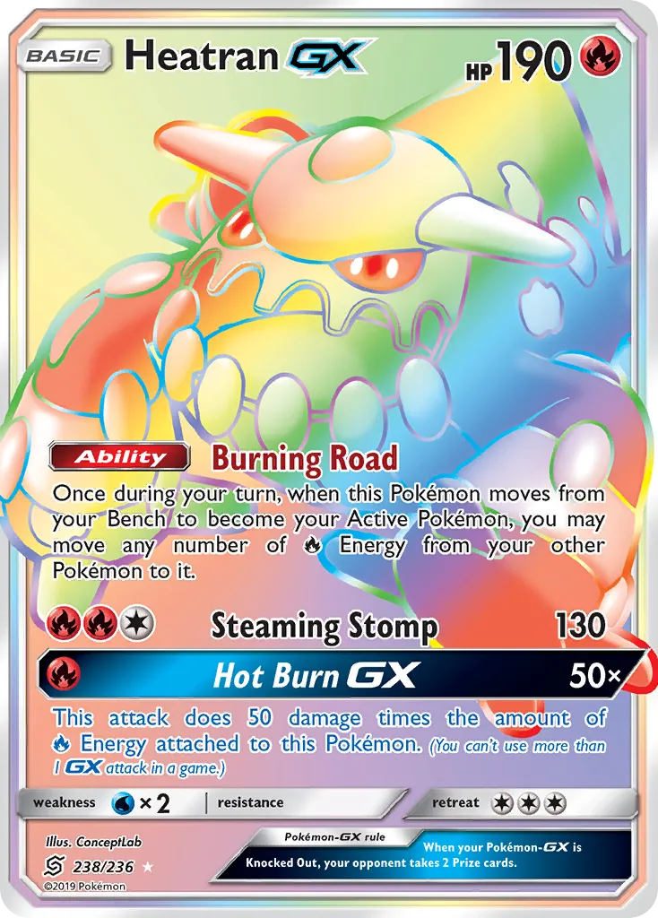 Heatran GX — SM - Unified Minds — Pokemon