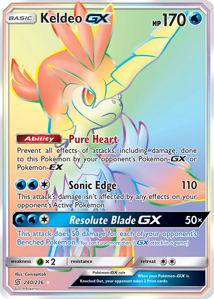 Keldeo GX — SM - Unified Minds — Pokemon