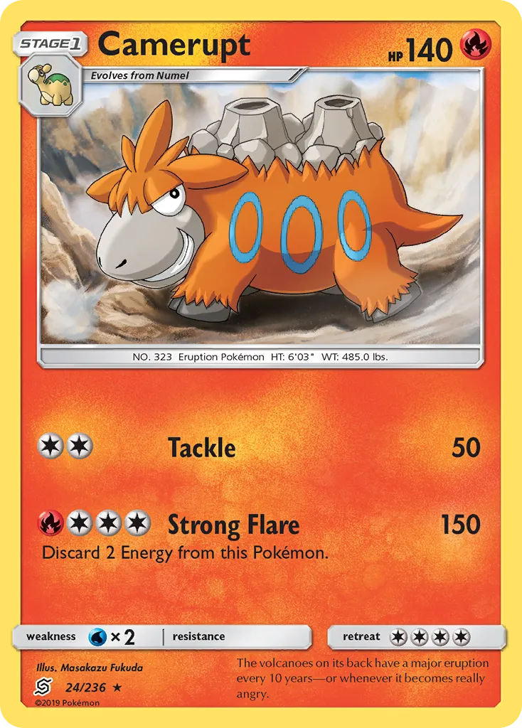 Camerupt — SM - Unified Minds — Pokemon