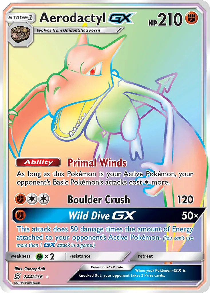 Aerodactyl GX — SM - Unified Minds — Pokemon