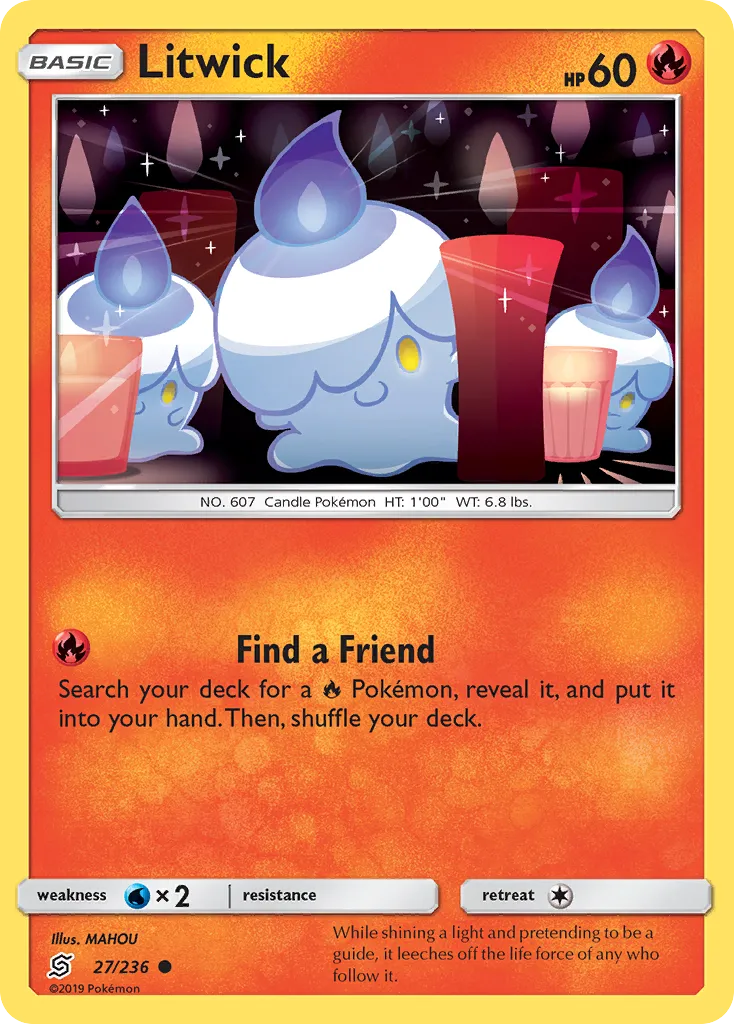 Litwick — SM - Unified Minds — Pokemon