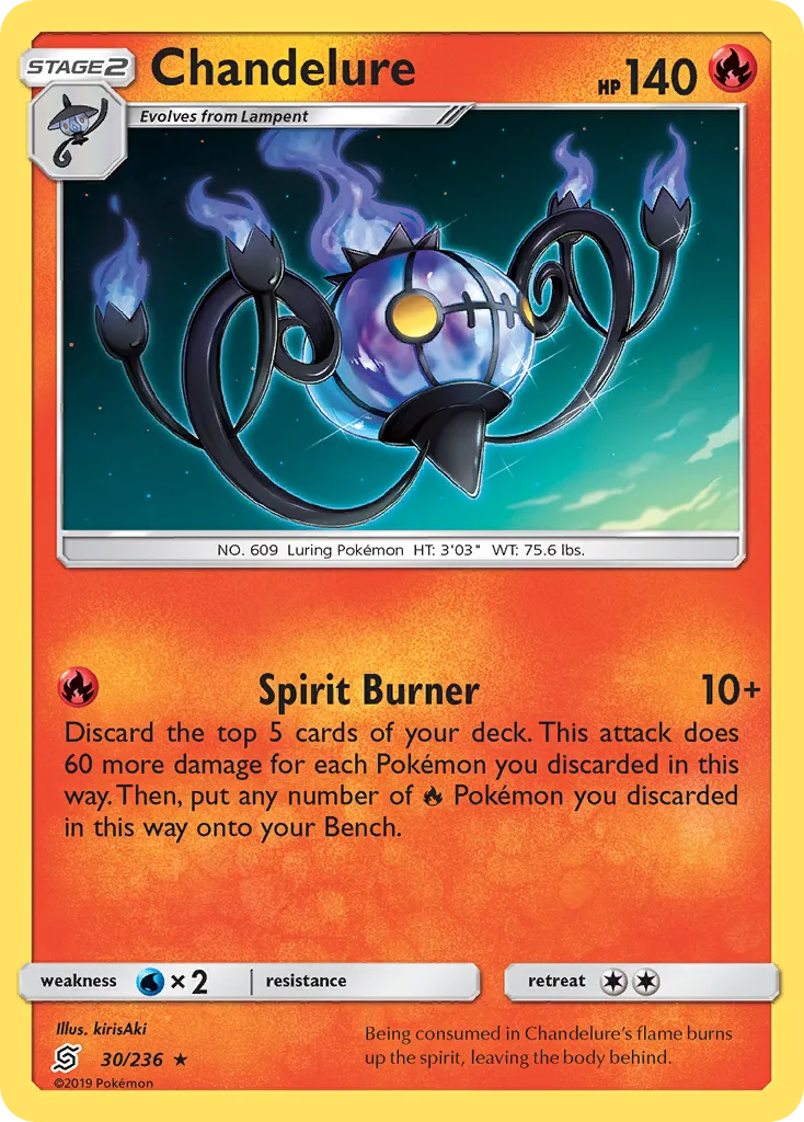 Chandelure — SM - Unified Minds — Pokemon