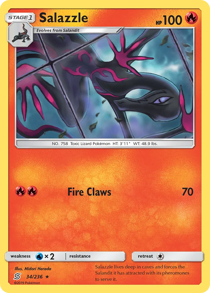 Salazzle — SM - Unified Minds — Pokemon