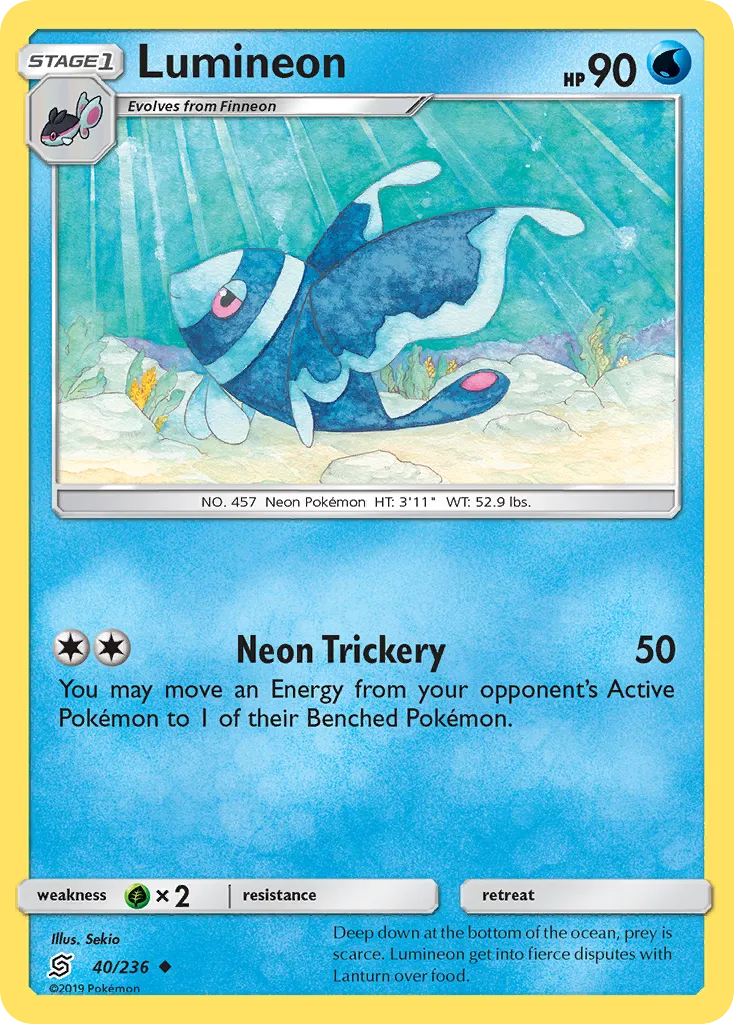 Lumineon — SM - Unified Minds — Pokemon