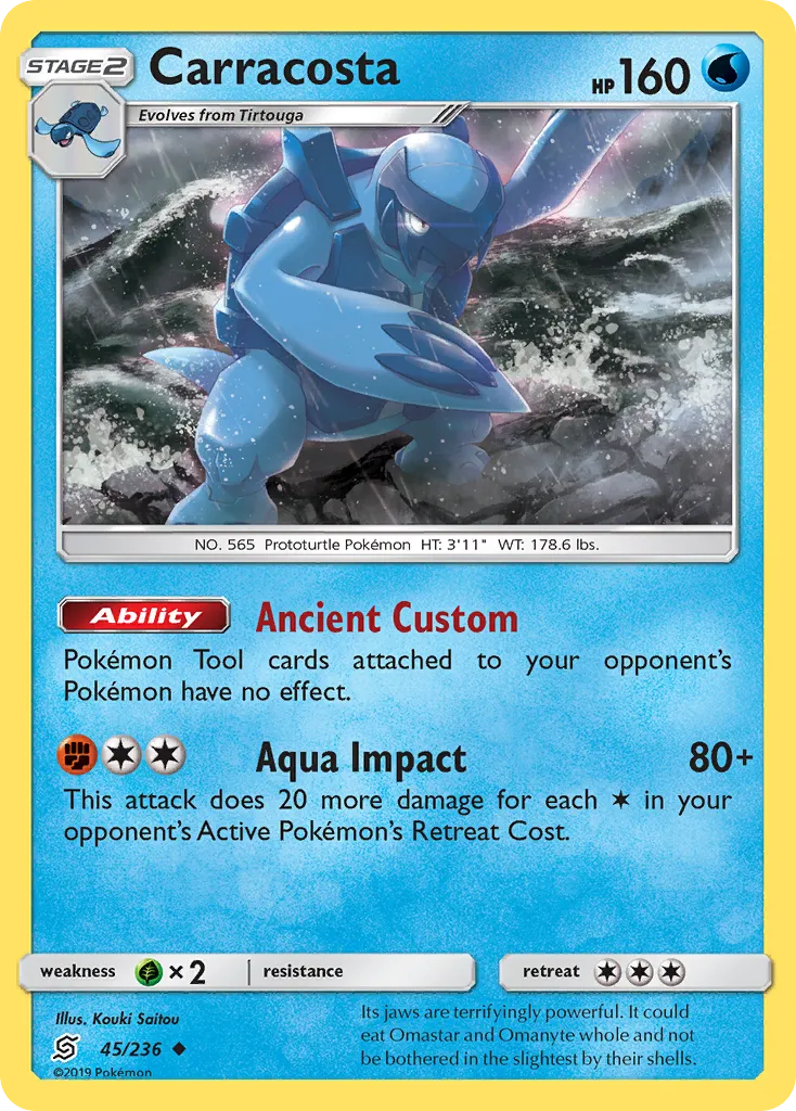 Carracosta — SM - Unified Minds — Pokémon