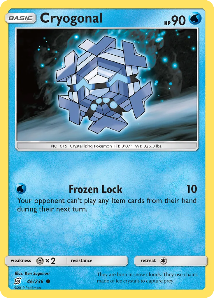 Cryogonal — SM - Unified Minds — Pokemon