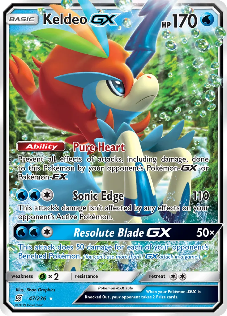 Keldeo GX — SM - Unified Minds — Pokémon