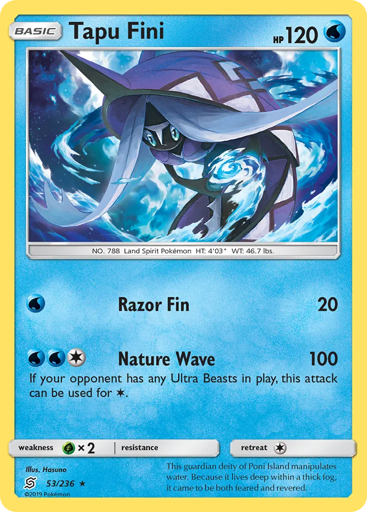 Tapu Fini — SM - Unified Minds — Pokemon