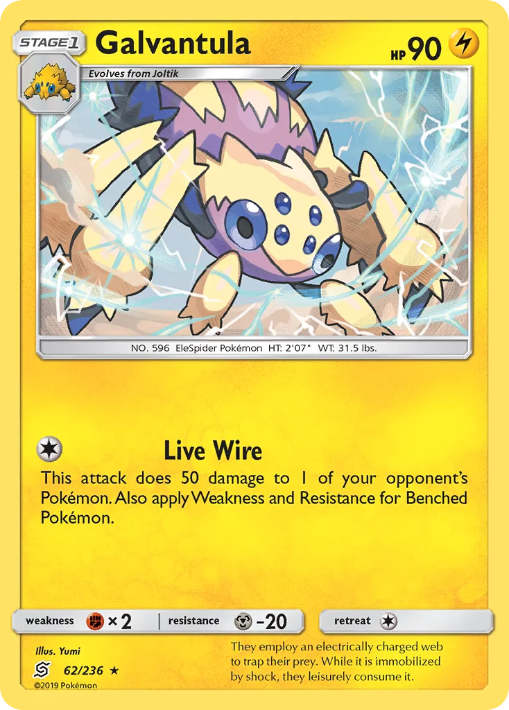 Galvantula — SM - Unified Minds — Pokemon