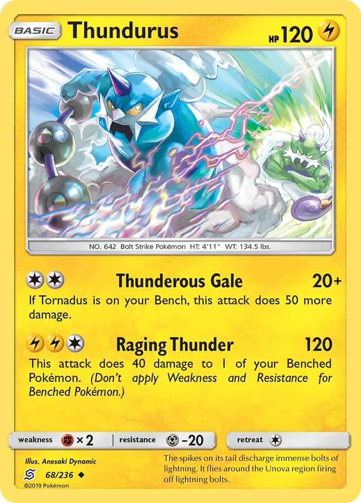 Thundurus — SM - Unified Minds — Pokemon