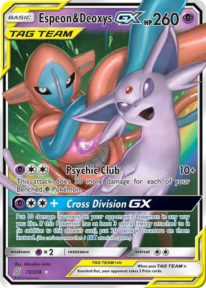 Espeon & Deoxys GX — SM - Unified Minds — Pokémon
