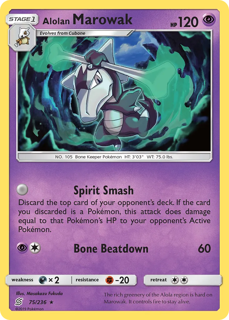 Alolan Marowak — SM - Unified Minds — Pokemon