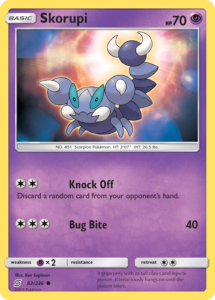 Skorupi — SM - Unified Minds — Pokemon