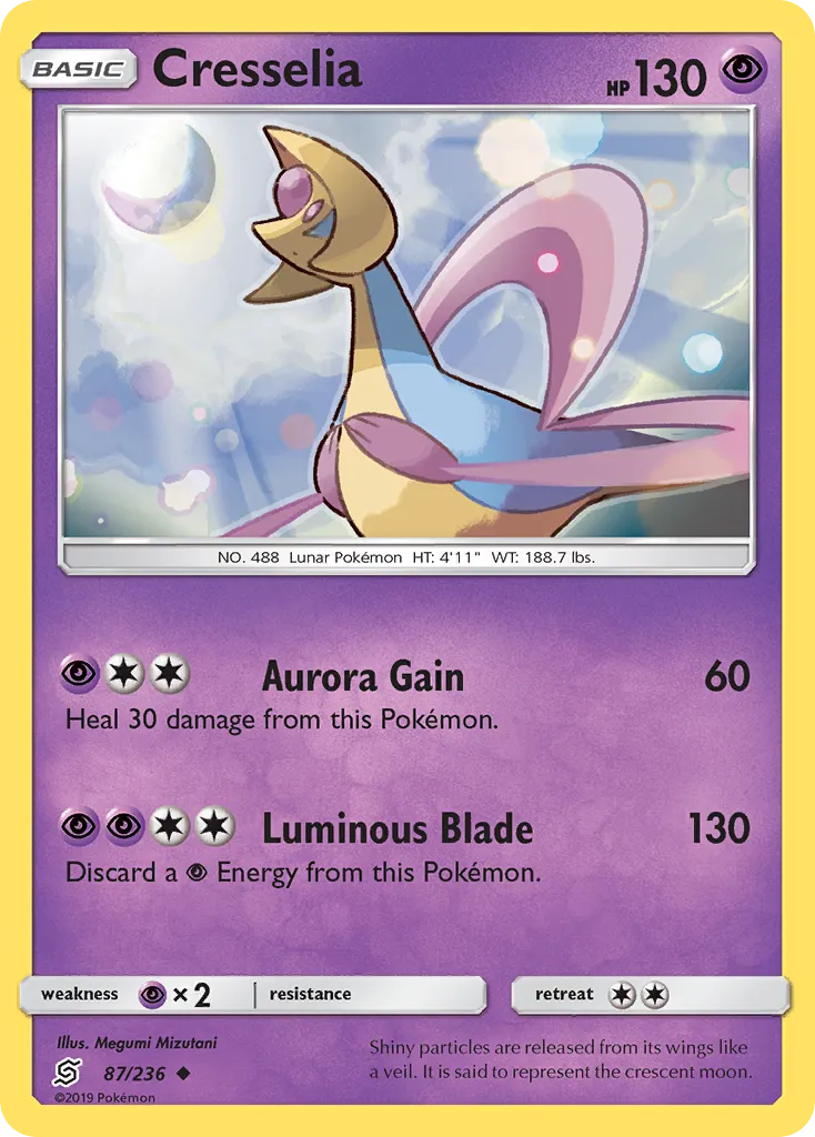 Cresselia — SM - Unified Minds — Pokémon