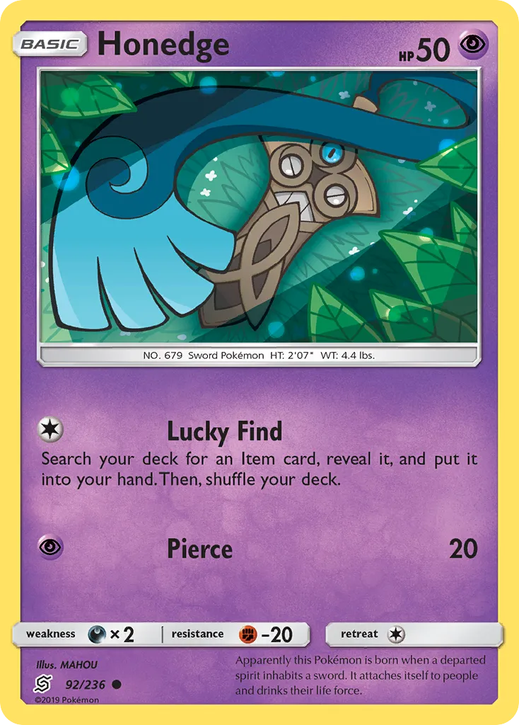 Honedge — SM - Unified Minds — Pokémon