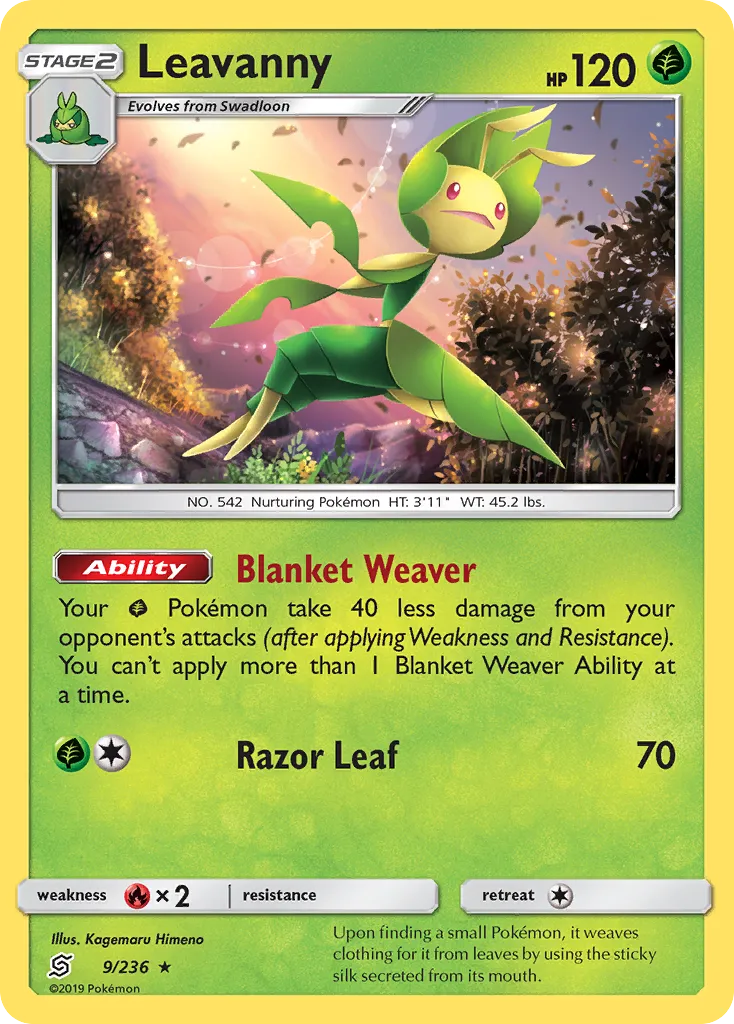 Leavanny from SM - Unified Minds - Pokemon