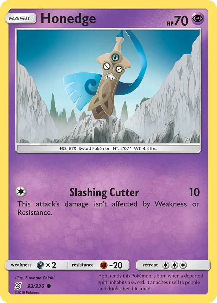 Honedge — SM - Unified Minds — Pokemon