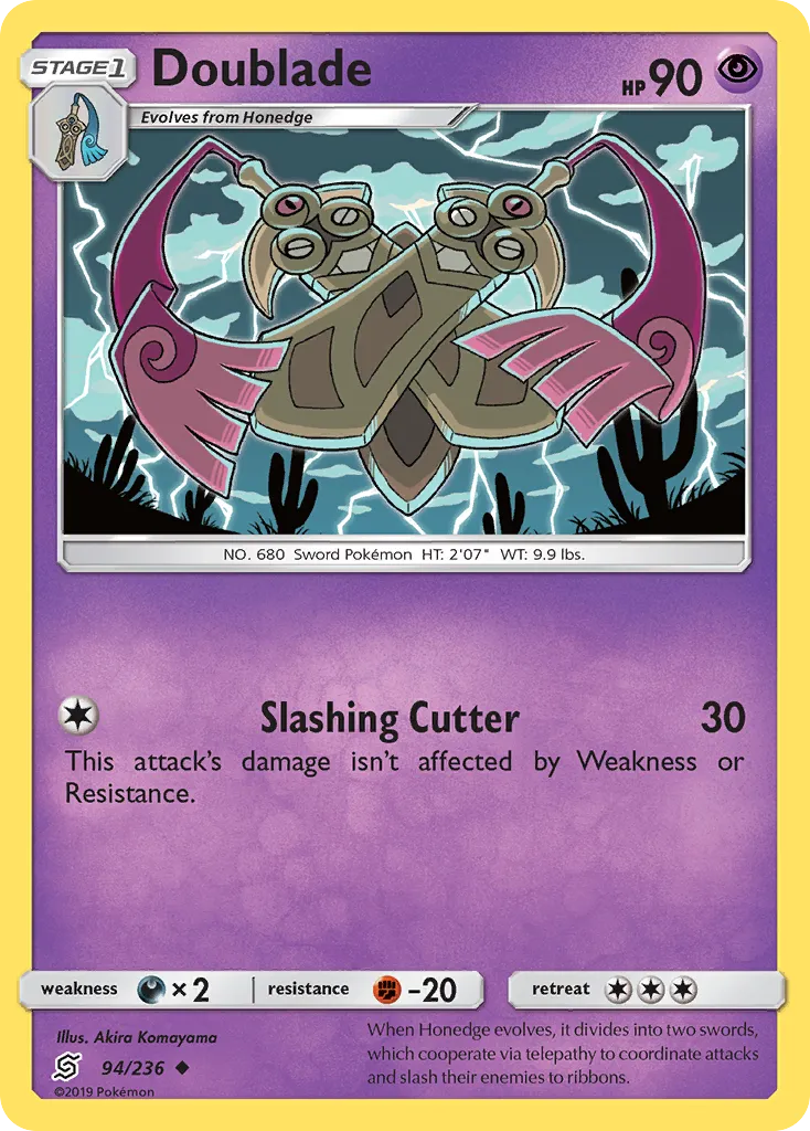 Doublade — SM - Unified Minds — Pokemon