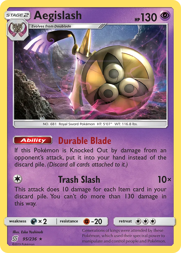 Aegislash — SM - Unified Minds — Pokémon