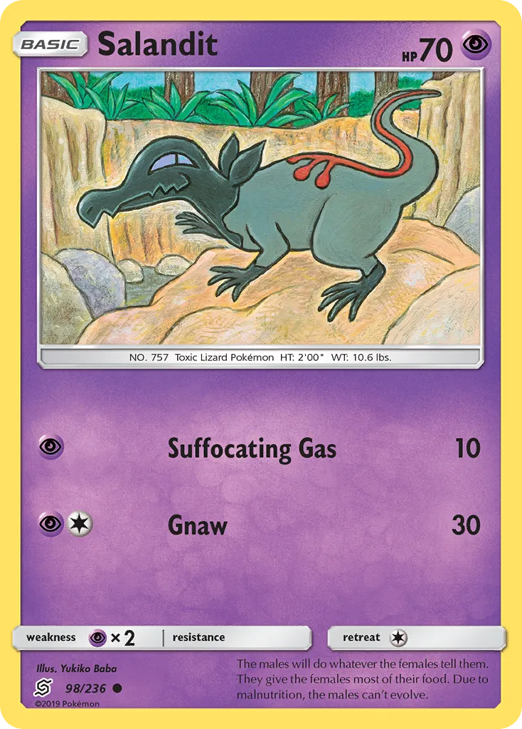 Salandit — SM - Unified Minds — Pokémon