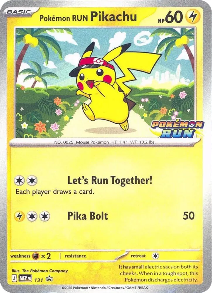 Pokemon Run Pikachu — Southeast Asia Exclusives — Pokemon