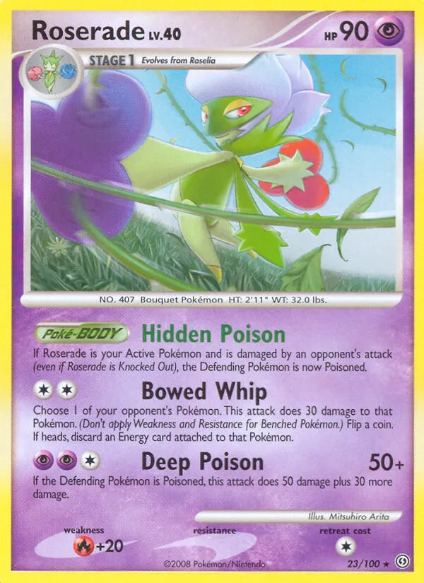 Roserade Lv.40 — Stormfront — Pokemon