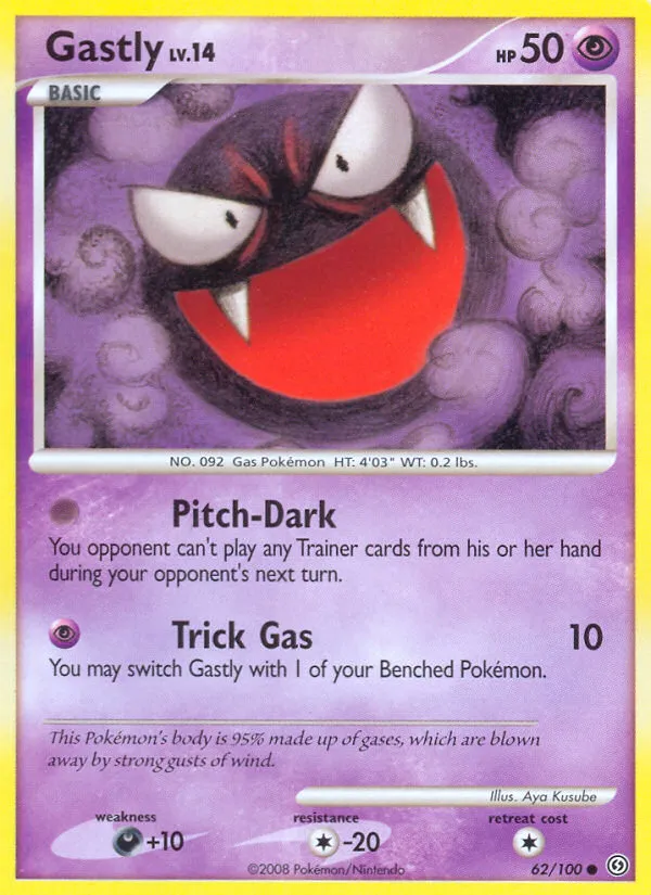 Gastly from Stormfront - Pokemon