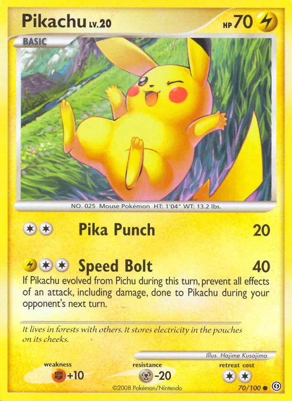 Pikachu Lv.20 — Stormfront — Pokemon