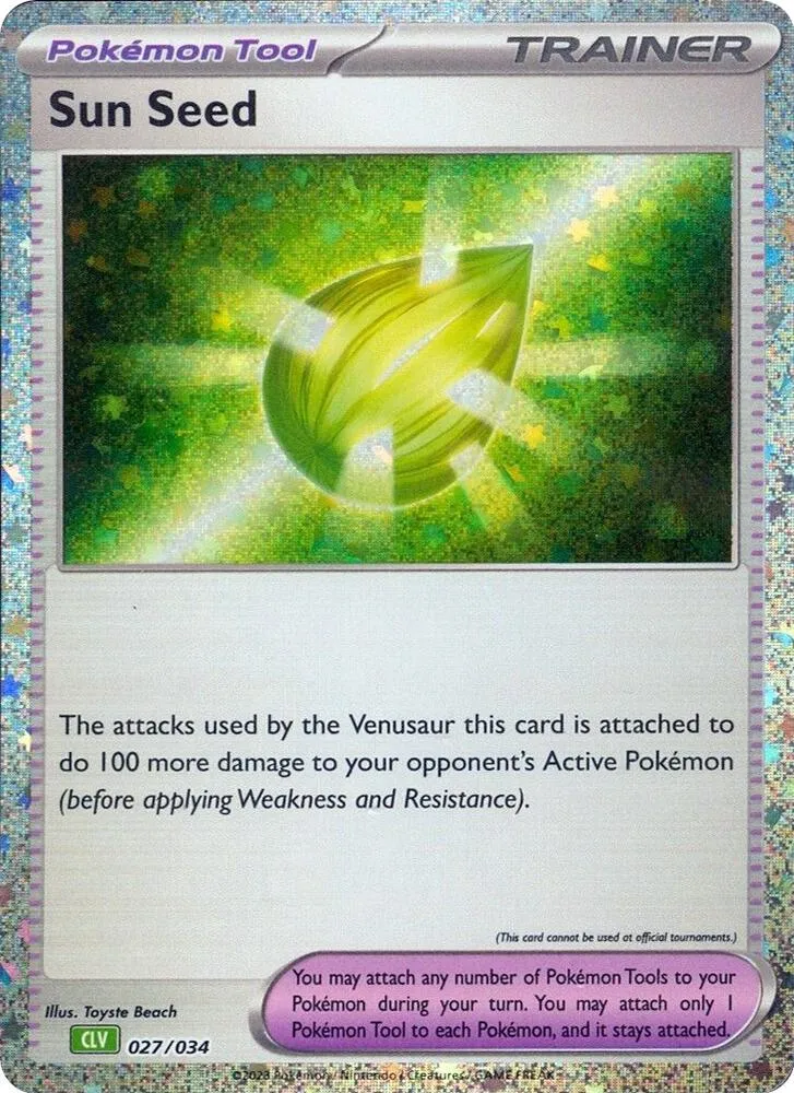 Sun Seed — Trading Card Game Classic — Pokémon