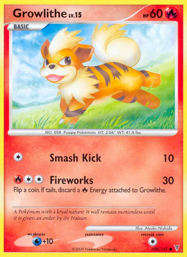 Growlithe from Supreme Victors - Pokemon