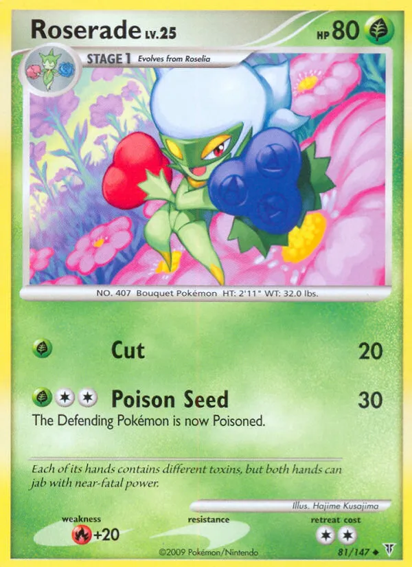 Roserade Lv.25 — Supreme Victors — Pokémon