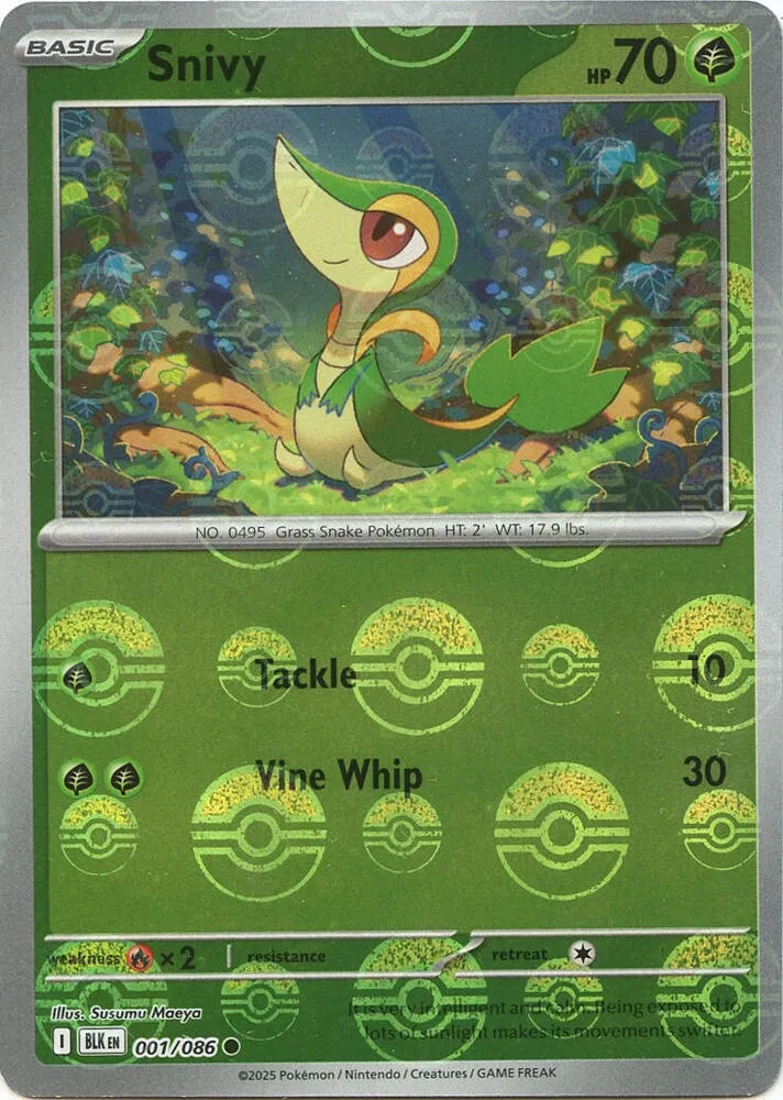 Snivy — SV: Black Bolt — Pokémon