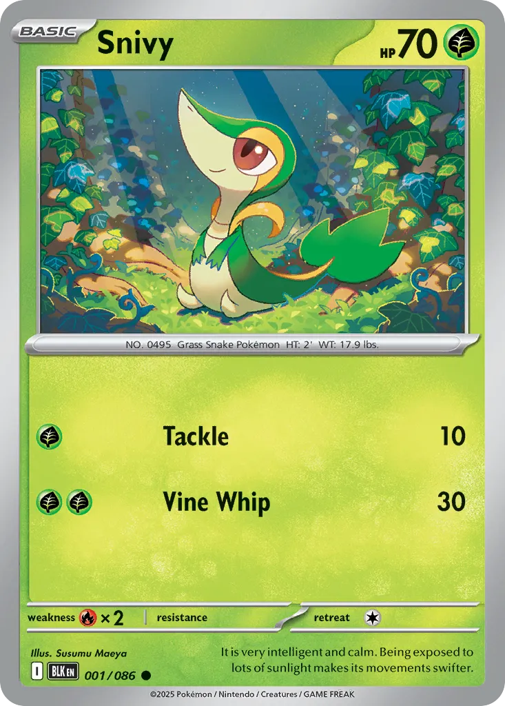 Snivy — SV: Black Bolt — Pokémon