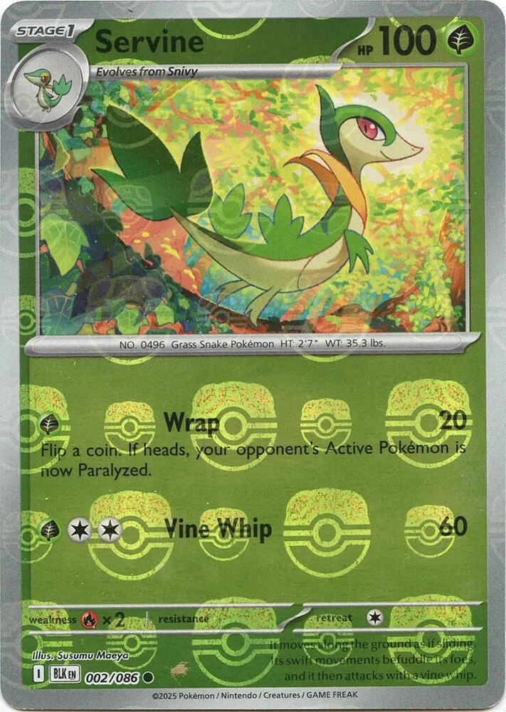 Servine — SV: Black Bolt — Pokemon