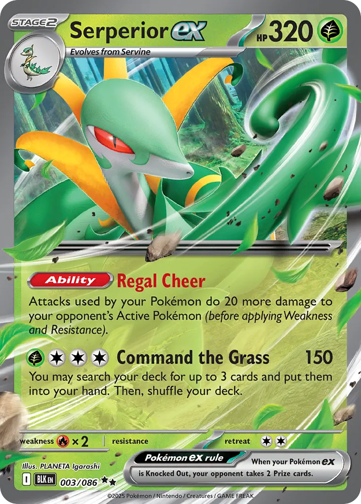 Serperior ex — SV: Black Bolt — Pokémon