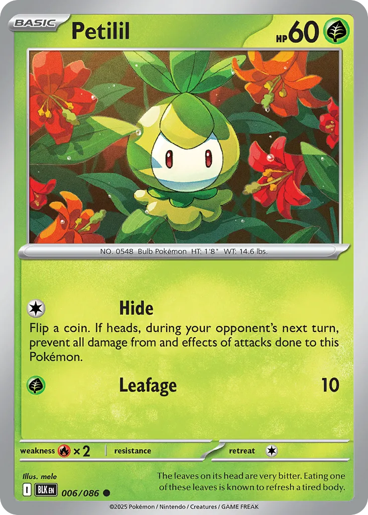 Petilil — SV: Black Bolt — Pokemon