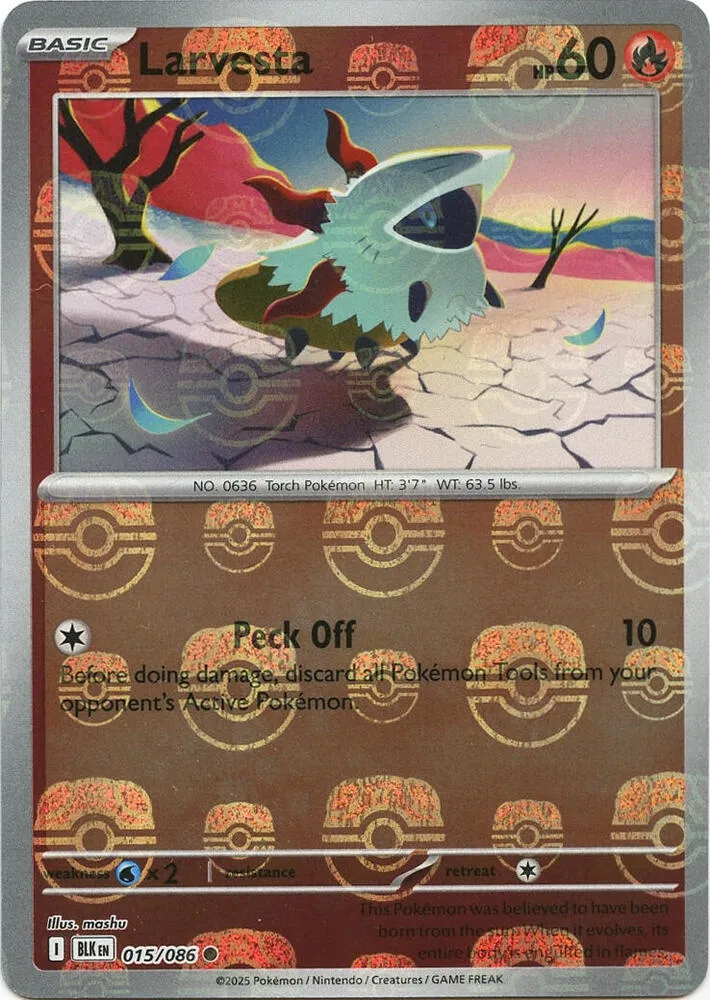 Larvesta — SV: Black Bolt — Pokemon