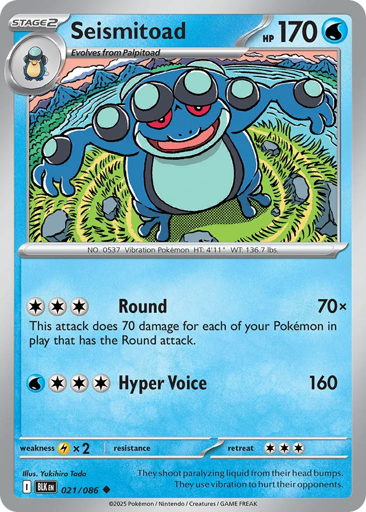 Seismitoad — SV: Black Bolt — Pokemon