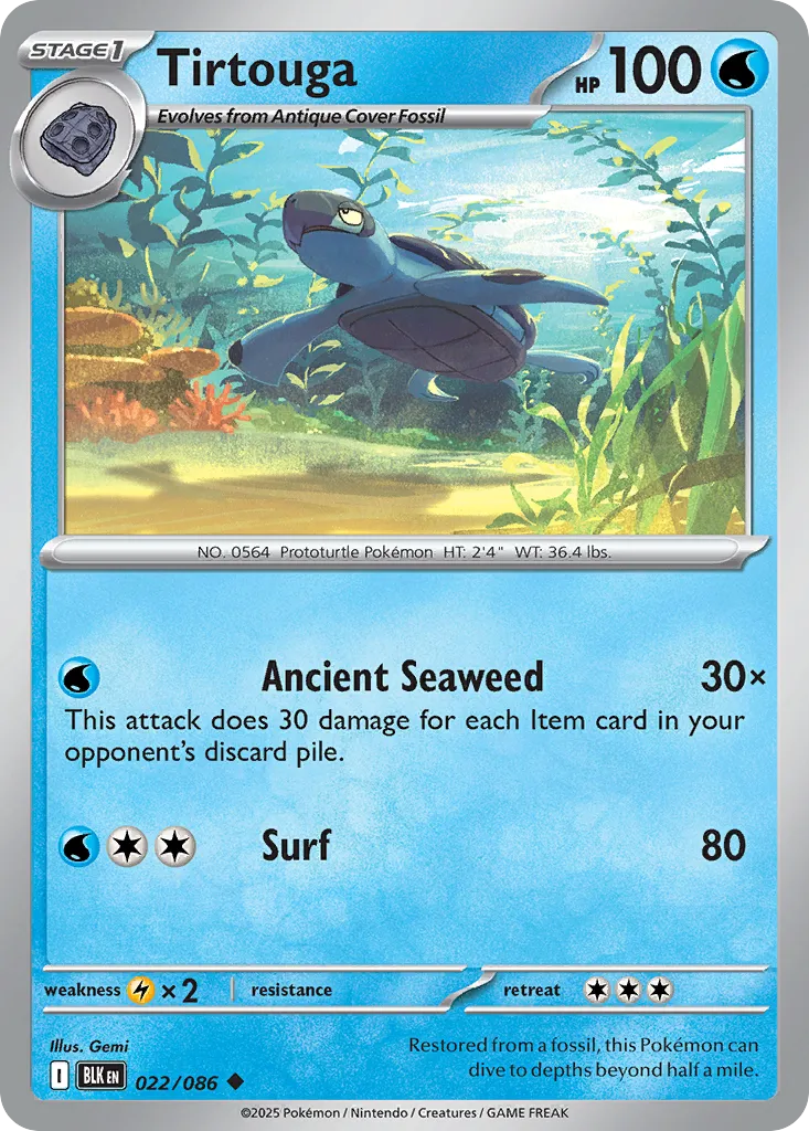 Tirtouga — SV: Black Bolt — Pokemon
