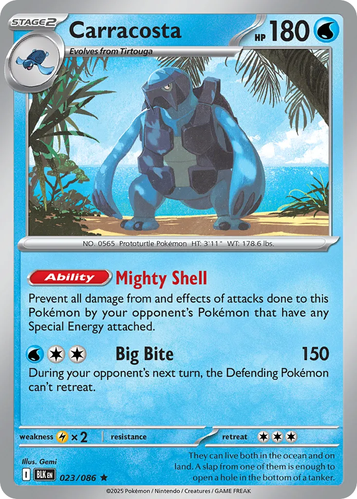 Carracosta — SV: Black Bolt — Pokémon