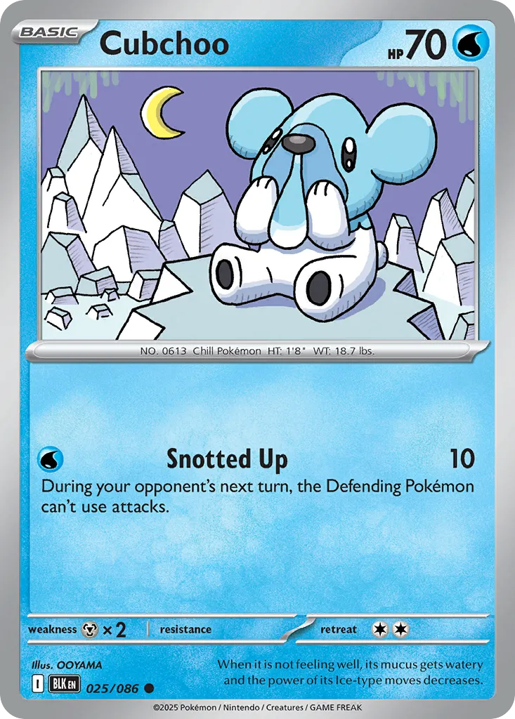 Cubchoo — SV: Black Bolt — Pokémon