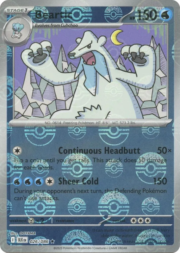 Beartic — SV: Black Bolt — Pokémon