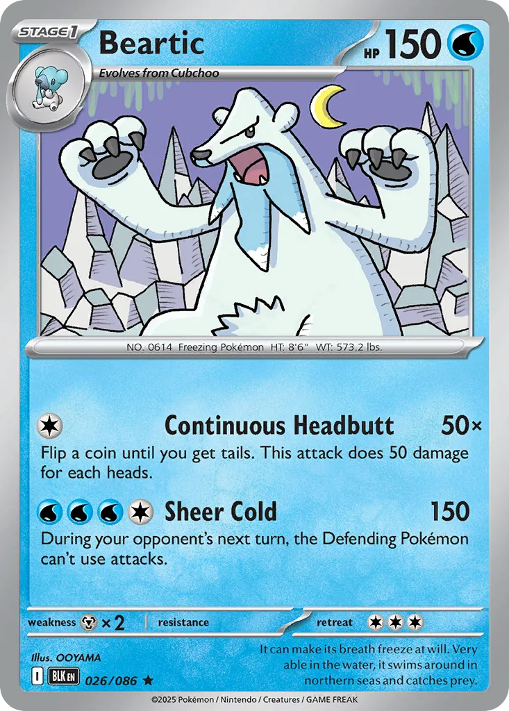 Beartic — SV: Black Bolt — Pokémon