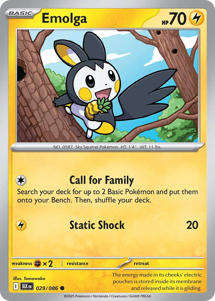 Emolga from SV: Black Bolt - Pokemon