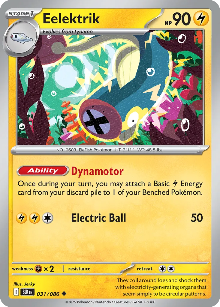 Eelektrik — SV: Black Bolt — Pokémon